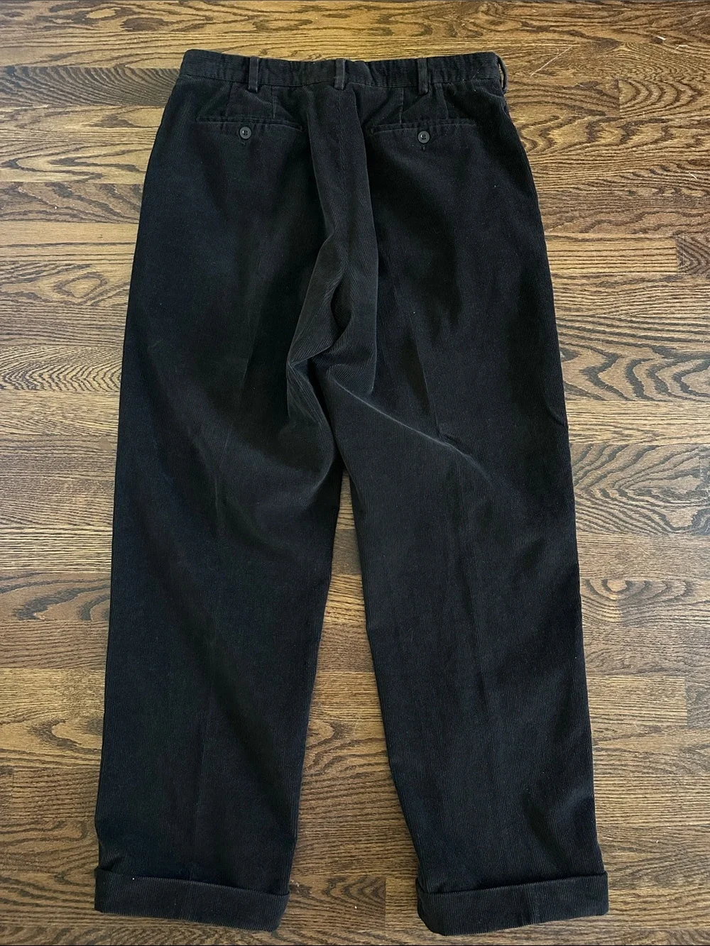 Ermenegildo Zegna Men's Brown Corduroy Trousers Pants Classic Straight Fit W36
